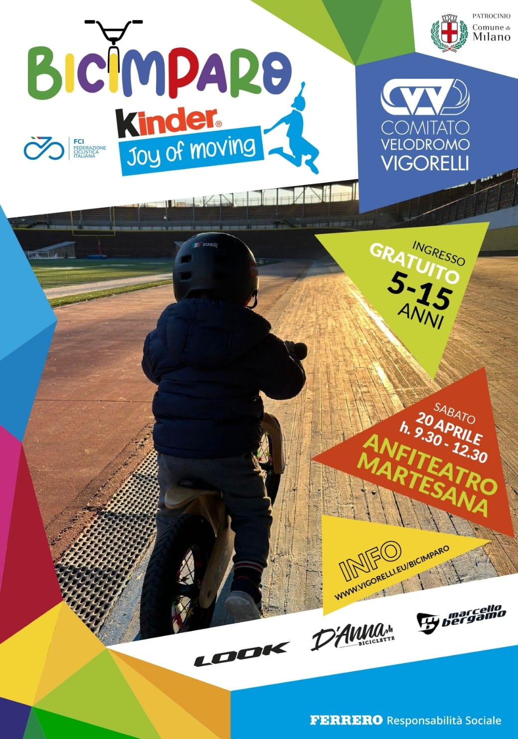 Bicimparo 2024 - 20 aprile 2024 presso anfiteatro martesana Milano